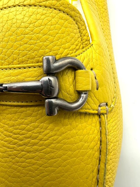 Salvatore Ferragamo Yellow Leather Driver Loafers‎ Shoes New  Sz 7 main image 7